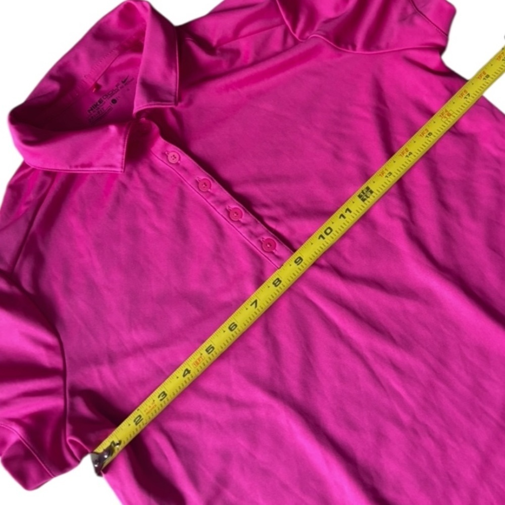 Nike Women's Percussion Texture 1 Golf Pink Polo Shirt - Picture 10 of 11